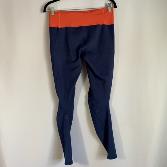 Adidas Climalite Energy Running Athletic Blue Leggings - Picture 4 of 8